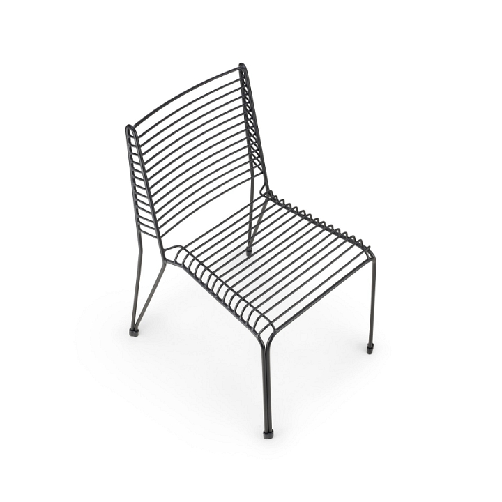 Krzesło IRON metalowe czarne loftowe - Step Into Design