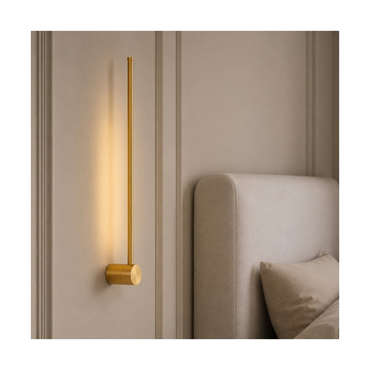 Lampa ścienna SPARO 60 cm LED złoty szczotkowany - Step Into Design