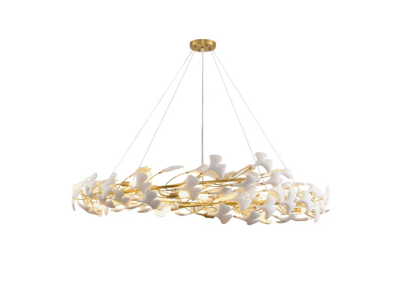 Lampa wisząca BOTANIKA złoto biała 150 cm Step Into Design