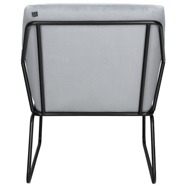 Fotel welurowy FLUENCE szary Step Into Design