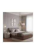 Lampa wisząca AMICI 27 cm - LED, metal, złoty ring z dekoracyjną złotą postacią - Step Into Design