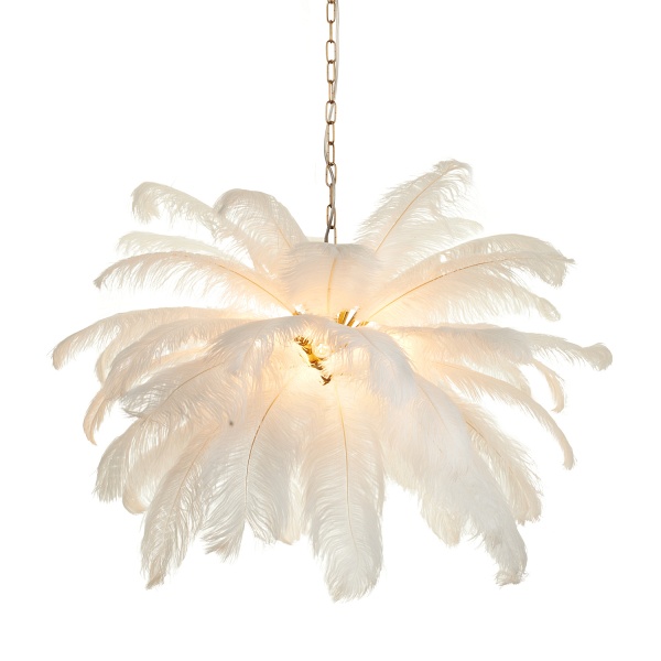 Lampa wisząca EMU pióra białe 100 cm Step Into Design