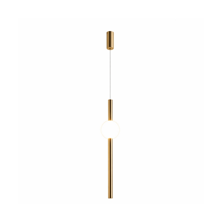 Lampa wisząca O-LINE 63 - LED, 63 cm, złoty połysk - Step Into Design