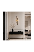 Lampa ścienna CENTRO 64 cm - LED, czarno mosiężny - Step Into Design