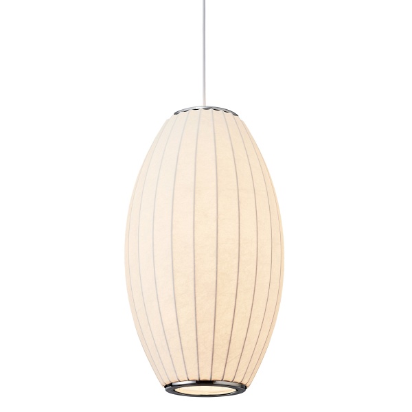 Lampa wisząca SILK BARREL biała 60 cm Step Into Design