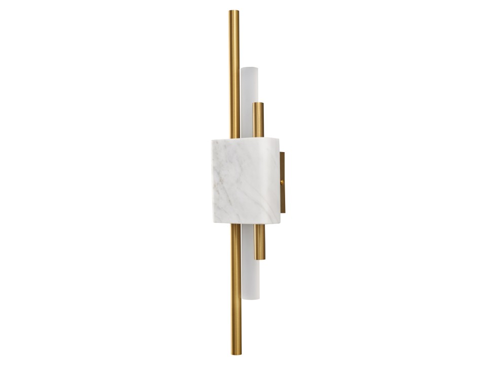 Lampa ścienna ELLIE LED marmurowa biało złota 50 cm Step Into Design