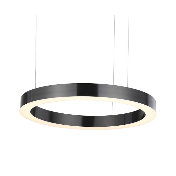Lampa wisząca CIRCLE 60 cm - LED, ring tytanowy - Step Into Design