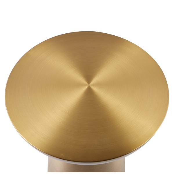 Stolik kawowy TOTEM złoty mosiądz 60 cm Step Into Design