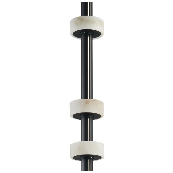 RINGO - smukła lampa podłogowa LED, metalowa, czarna, 182 cm Step Into Design