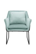 Fotel welurowy FLUENCE miętowy Step Into Design