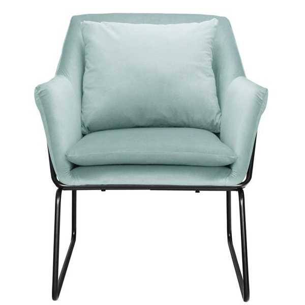 Fotel welurowy FLUENCE miętowy Step Into Design