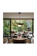 Lampa wisząca ENZO 60 cm - czarno złota - Step Into Design