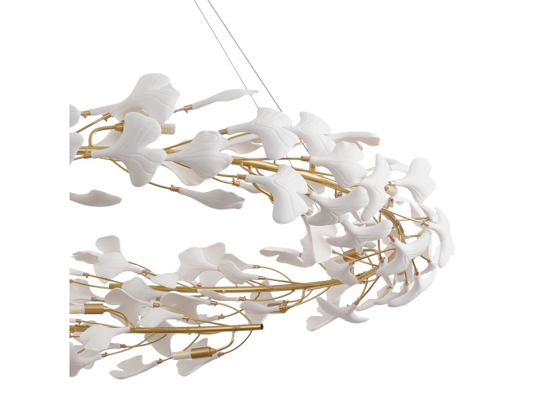 Lampa wisząca BOTANIKA złoto biała 150 cm Step Into Design