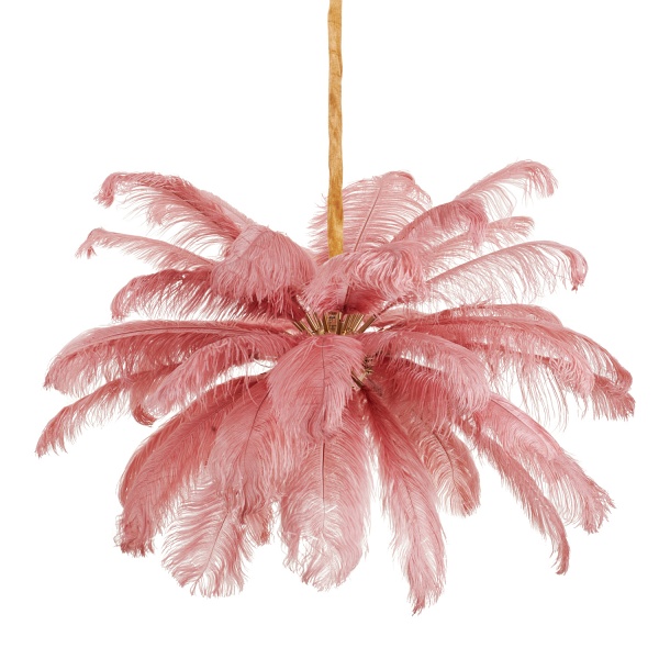 Lampa wisząca EMU pióra różowe 100 cm Step Into Design