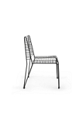Krzesło IRON metalowe czarne loftowe - Step Into Design