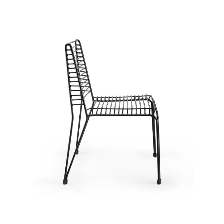 Krzesło IRON metalowe czarne loftowe - Step Into Design
