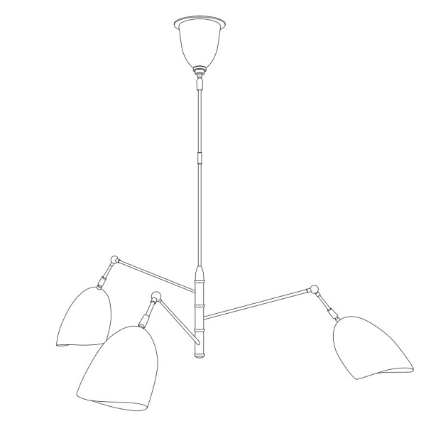 Lampa wisząca RAGNO czarna 150 cm Step Into Design