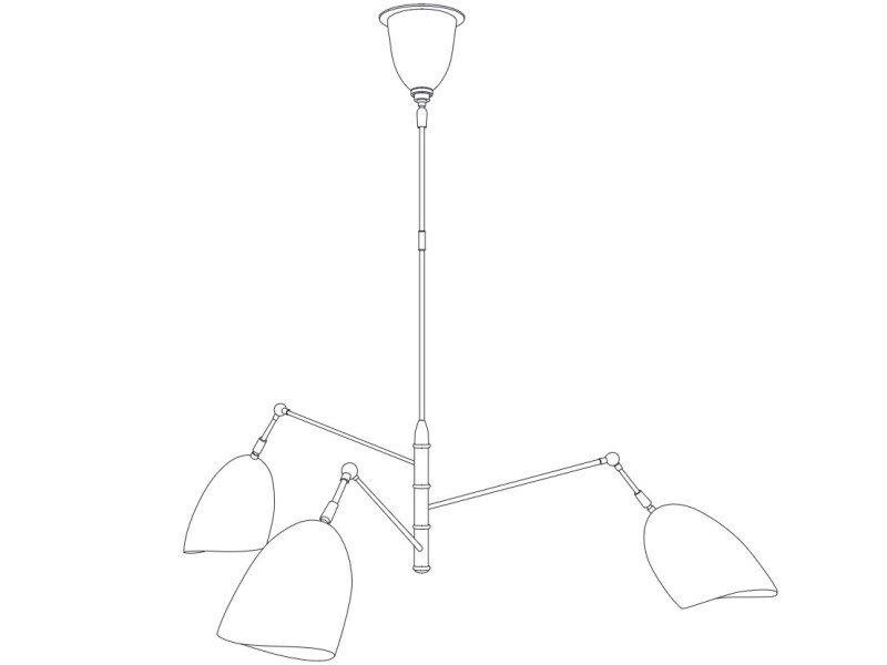 Lampa wisząca RAGNO czarna 150 cm Step Into Design
