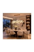 Lampa wisząca VALENTINA 150 cm biało złota - Step Into Design