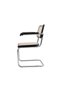 Krzesło VIENNA rattanowo czarne z podłokietnikami - Step Into Design