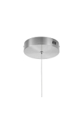 Lampa wisząca CIRCLE 40 cm LED, ring nikiel szczotkowany - Step Into Design