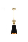 Lampa wisząca QUEEN-1 złoto czarna 18 cm Step Into Design