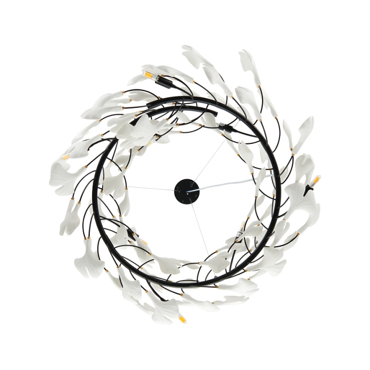 Lampa wisząca BOTANIKA 80 cm -czarna, G9, regulowana, designerska - Step Into Design