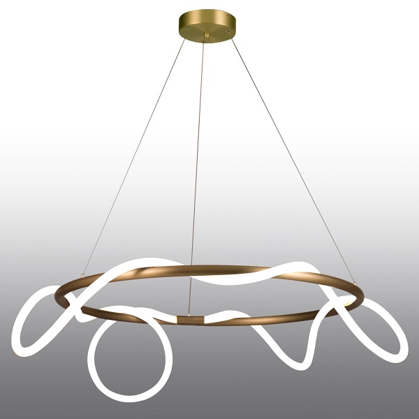 Lampa wisząca FANTASIA ROUND LED złota 60 cm Step Into Design