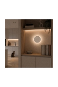 Lampa ścienna NYX 25 cm - LED okrągła, metalowa, biała - Step Into Design