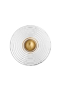 Lampa ścienna HELIOS 30 cm transparentno złota - Step Into Design