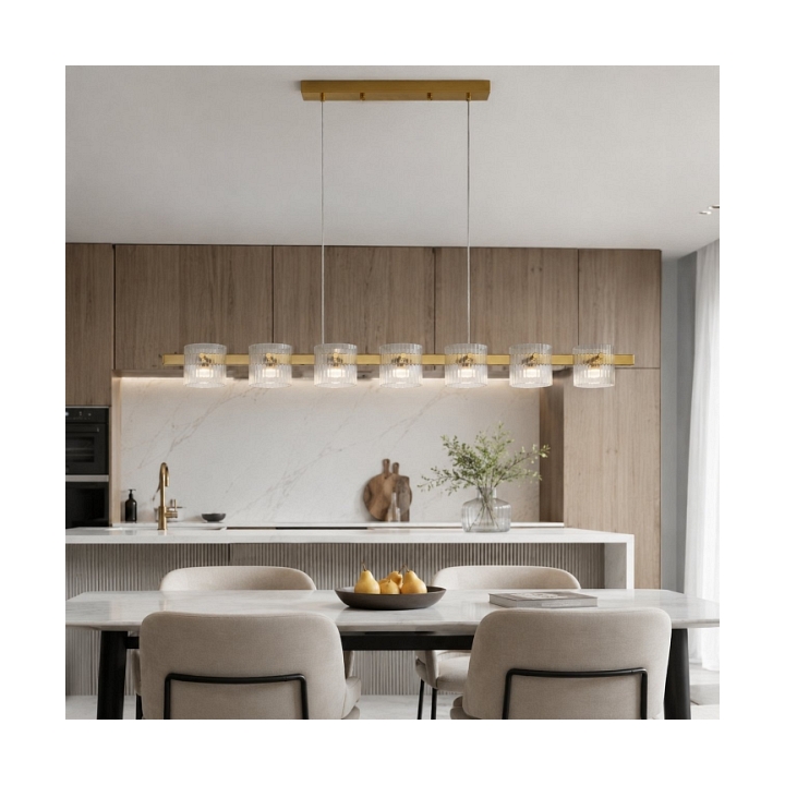 Lampa wisząca LED BACCIO złota 120 cm, złota - Step Into Design