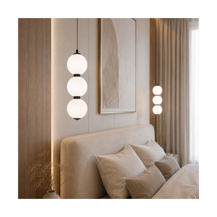 Lampa wisząca PERLA LED czarna 12 cm - Step Into Design