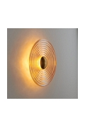 Lampa ścienna HELIOS 30 cm bursztynowo złota - Step Into Design