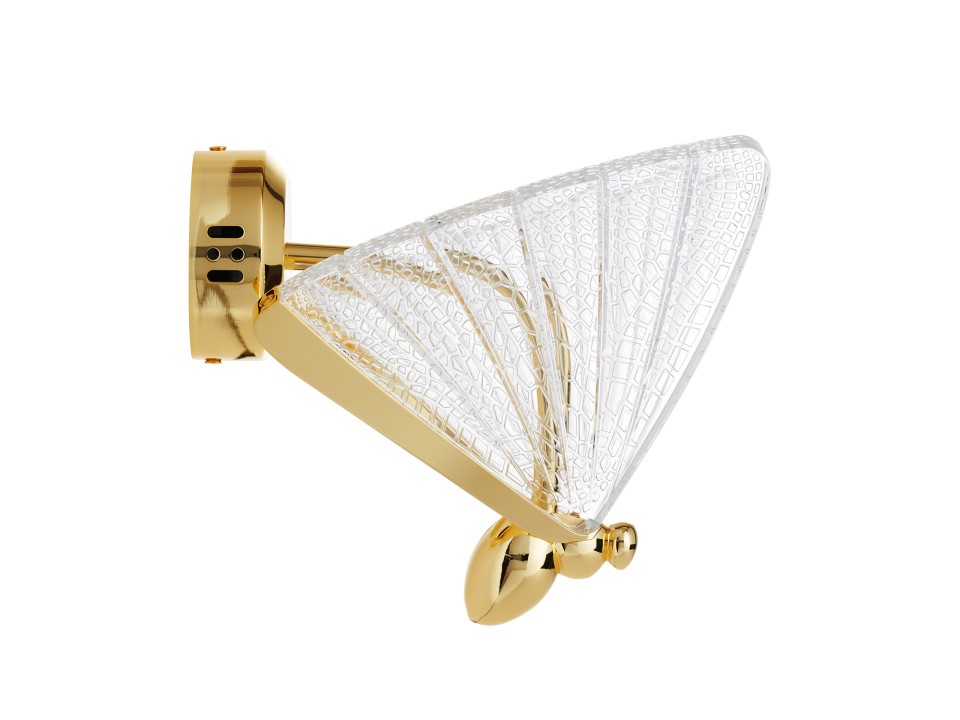 Lampa ścienna BEE LED złota 18 cm Step Into Design