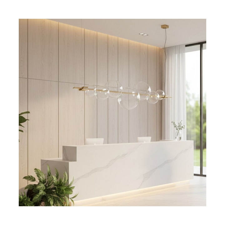 Lampa wisząca AMORE LED 153 cm, złota - Step Into Design