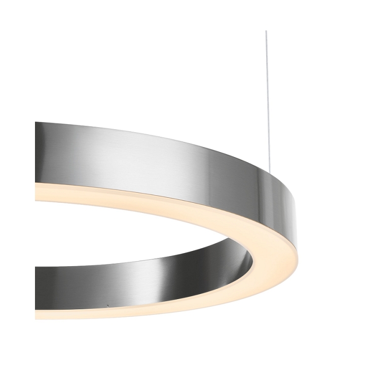 Lampa wisząca CIRCLE 60 - LED, ring nikiel szczotkowany - Step Into Design