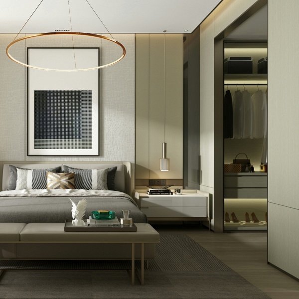 Lampa wisząca CIRCLE SLIM 80 LED złoty 80 cm Step Into Design