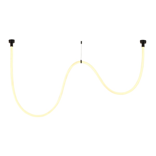 Lampa wisząca SNAKE LED wąż ledowy czarna 300 cm Step Into Design