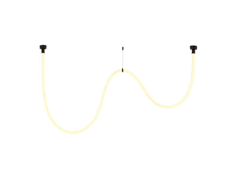 Lampa wisząca SNAKE LED wąż ledowy czarna 300 cm Step Into Design