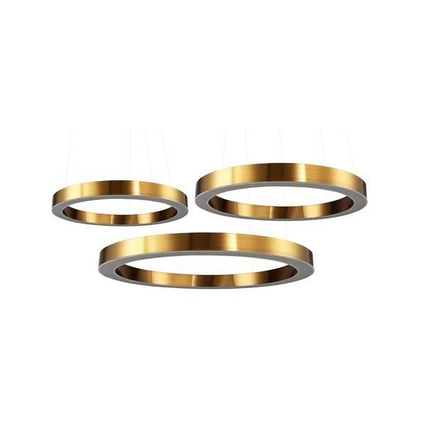 Lampa wisząca CIRCLE 60+80+80 LED mosiądz na 1 podsufitce Step Into Design