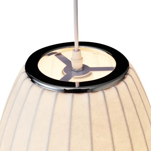 Lampa wisząca SILK BARREL biała 60 cm Step Into Design