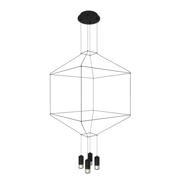 Lampa wisząca LINEA-4 czarna 45 cm Step Into Design