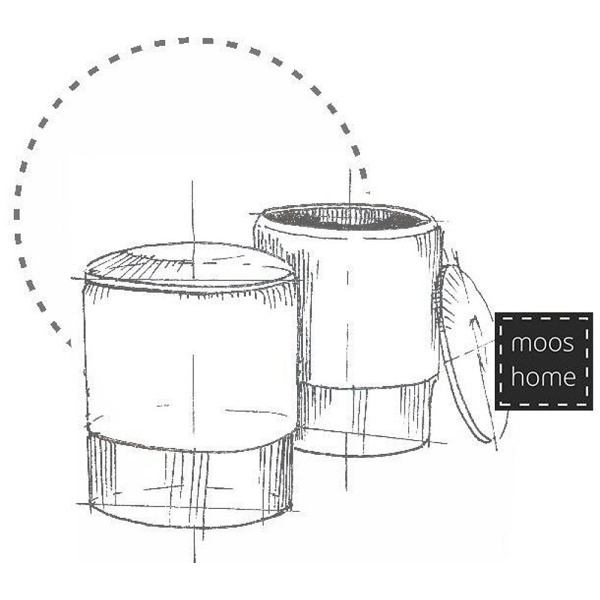 Pufa welurowa VELVET ciemna zieleń / rozm. L Step Into Design