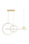 Lampa wisząca NEW AGE LED 120 cm - oprawa sufitowa złota Step Into Design