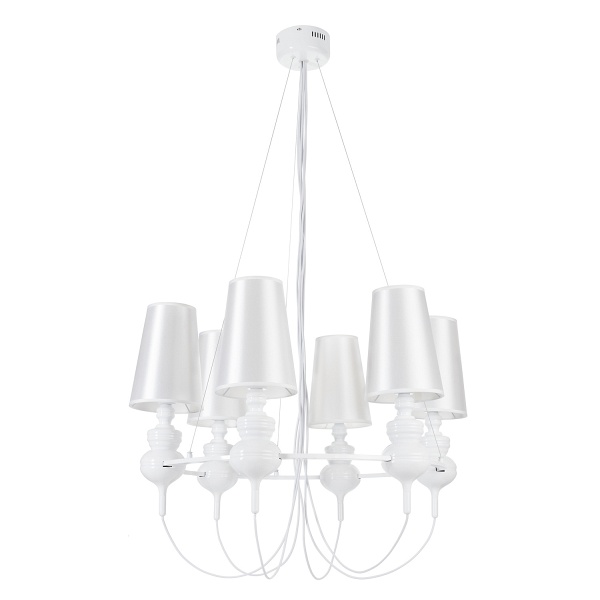 Lampa wisząca QUEEN-6 biała Step Into Design