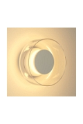 Lampa ścienna DONUT 18 – LED, szkło transparentne, biały środek - Step Into Design