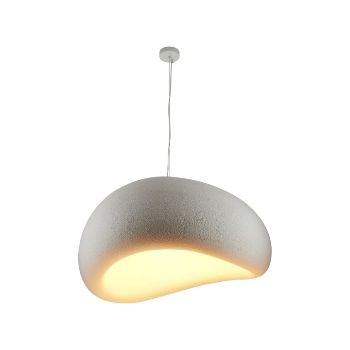 Lampa wisząca STONE 80 cm - biała - Step Into Design