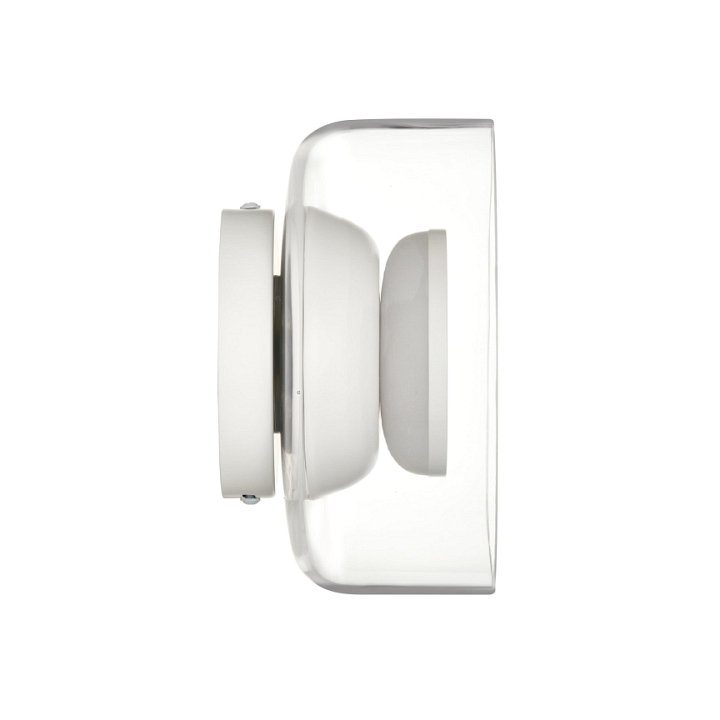 Lampa ścienna DONUT 18 – LED, szkło transparentne, biały środek - Step Into Design