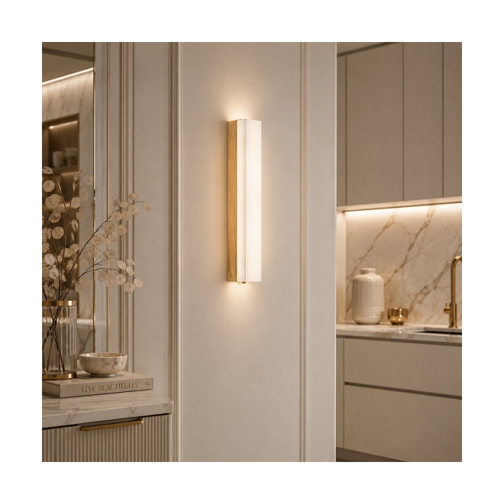 Lampa ścienna BLOCK 40 cm marmur - Step Into Design
