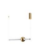 Lampa wisząca O-LINE 63 - LED, 63 cm, złoty połysk - Step Into Design